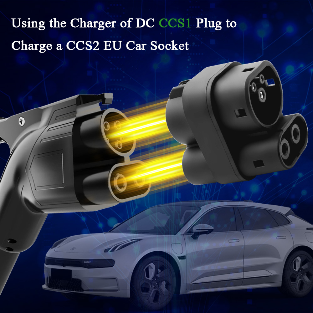 Kolanky CCS1 to CCS2 EV DC 100 - Ccs2 To Ccs1 Fast Charge Adapter 250Kw ulasan dan harga