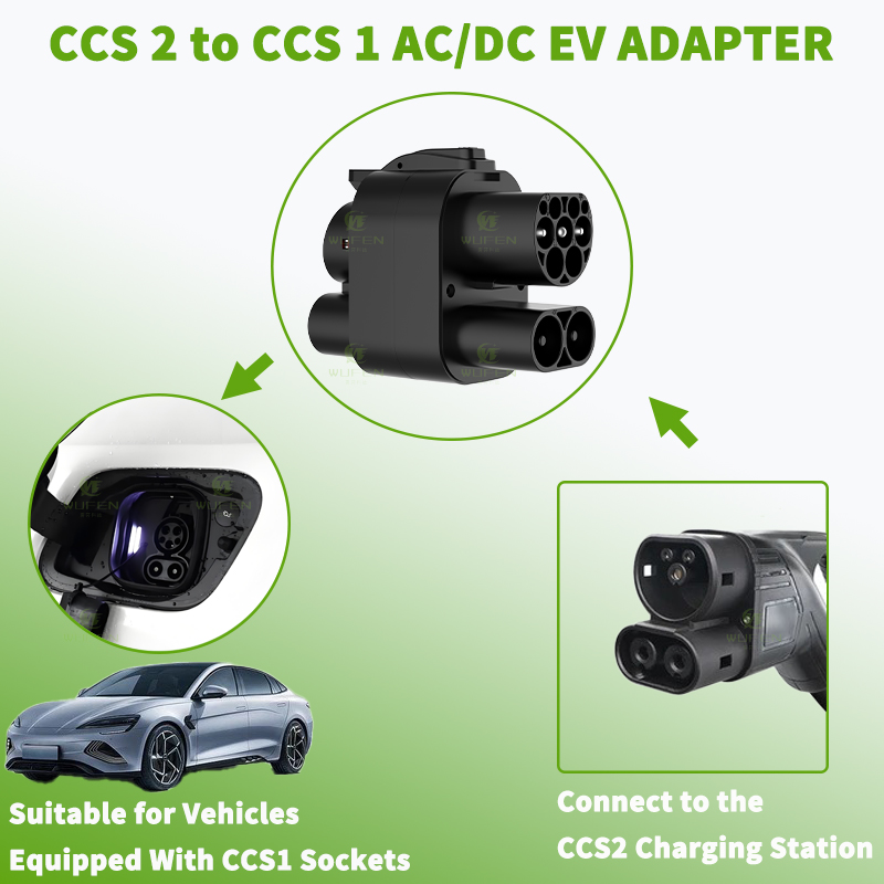 WUFEN AC & DC CCS2 To CCS1 DC  - Ccs2 To Ccs1 Fast Charge Adapter 250Kw ulasan dan harga
