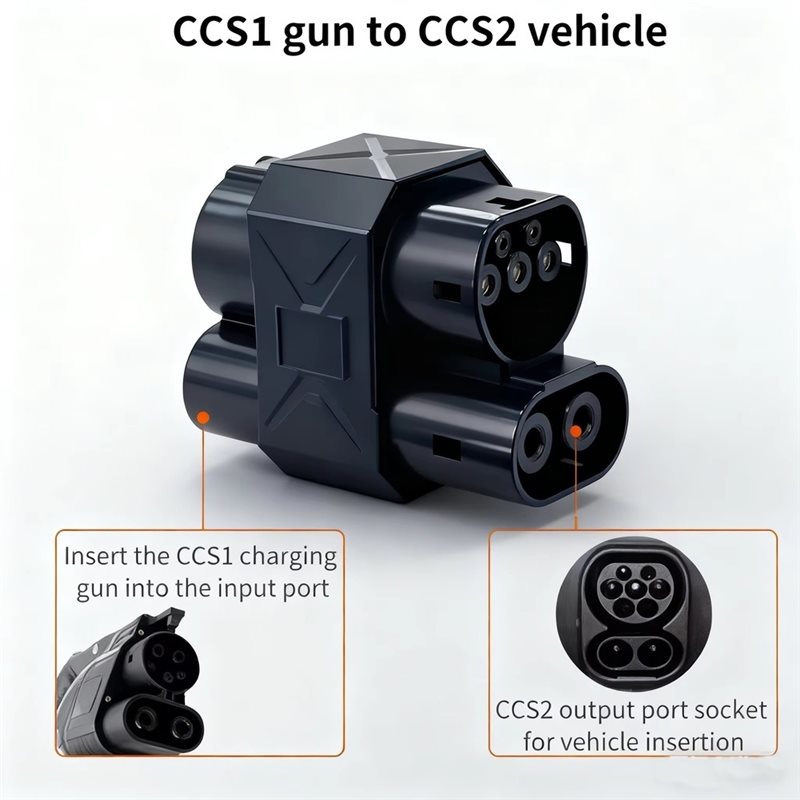CCS1 To CCS2 Fast Charging Ada - Ccs2 To Ccs1 Fast Charge Adapter 250Kw ulasan dan harga