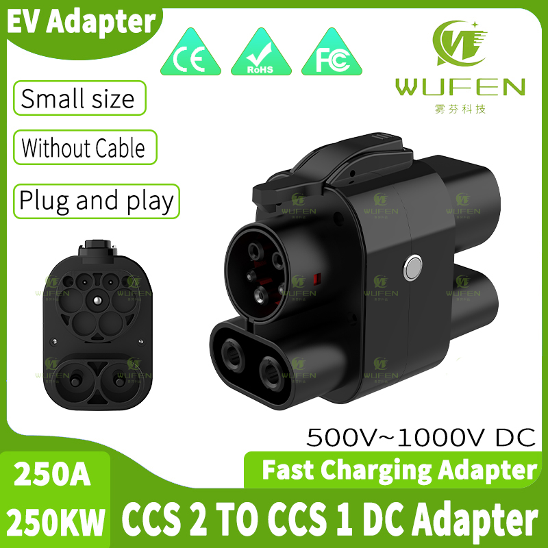 WUFEN CCS2 to CCS1 250A Adapte - Ccs2 To Ccs1 Fast Charge Adapter 250Kw ulasan dan harga