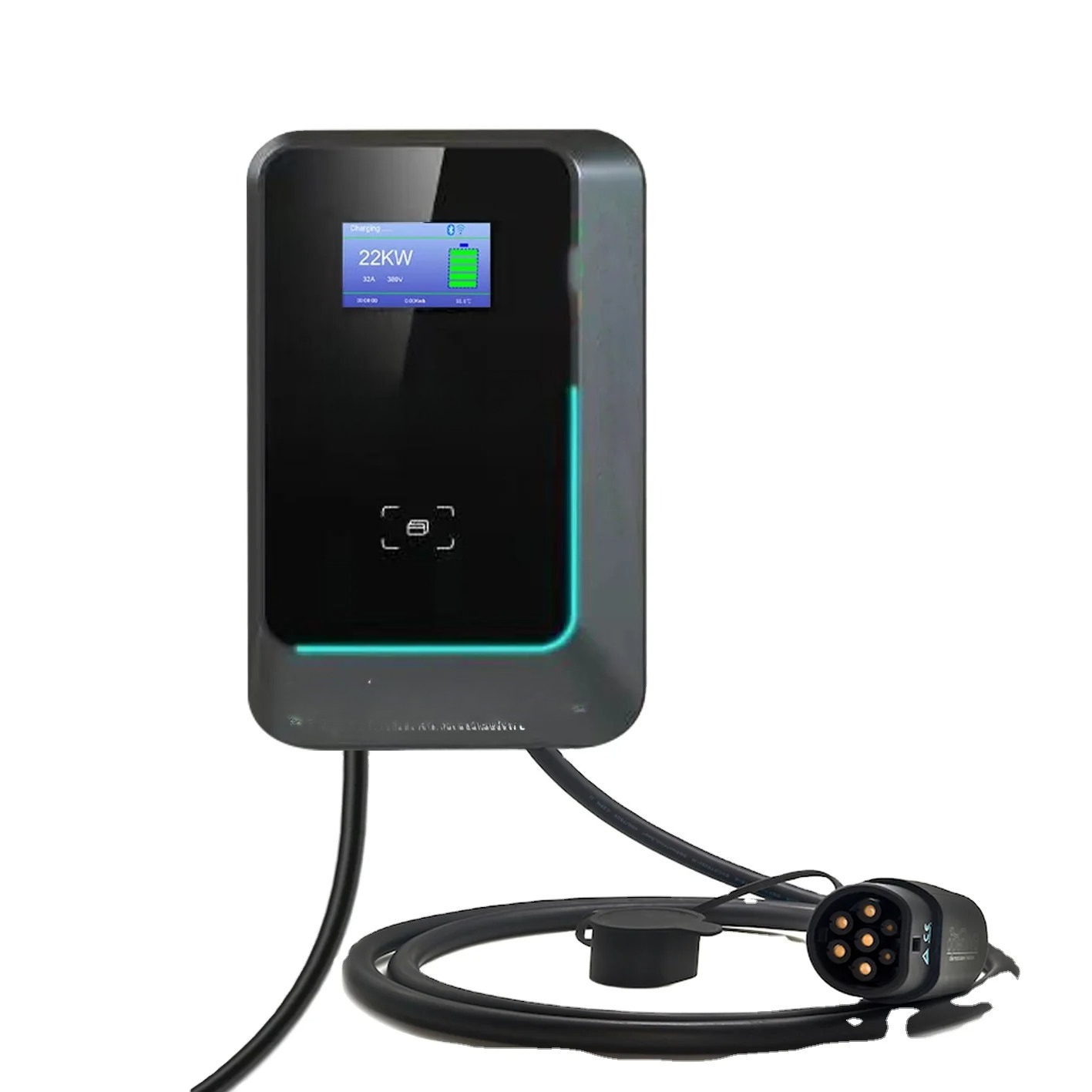 2025 Hot Sale 7kw/11kw/22kw AC - 22Kw Wallbox Type 2 Ocpp Rfid ulasan dan harga