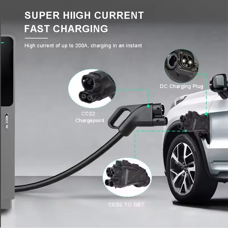 EV DC Charger 200A 250A 1000V  - Gb/T To Ccs2 200A Fast Charging Adapter ulasan dan harga