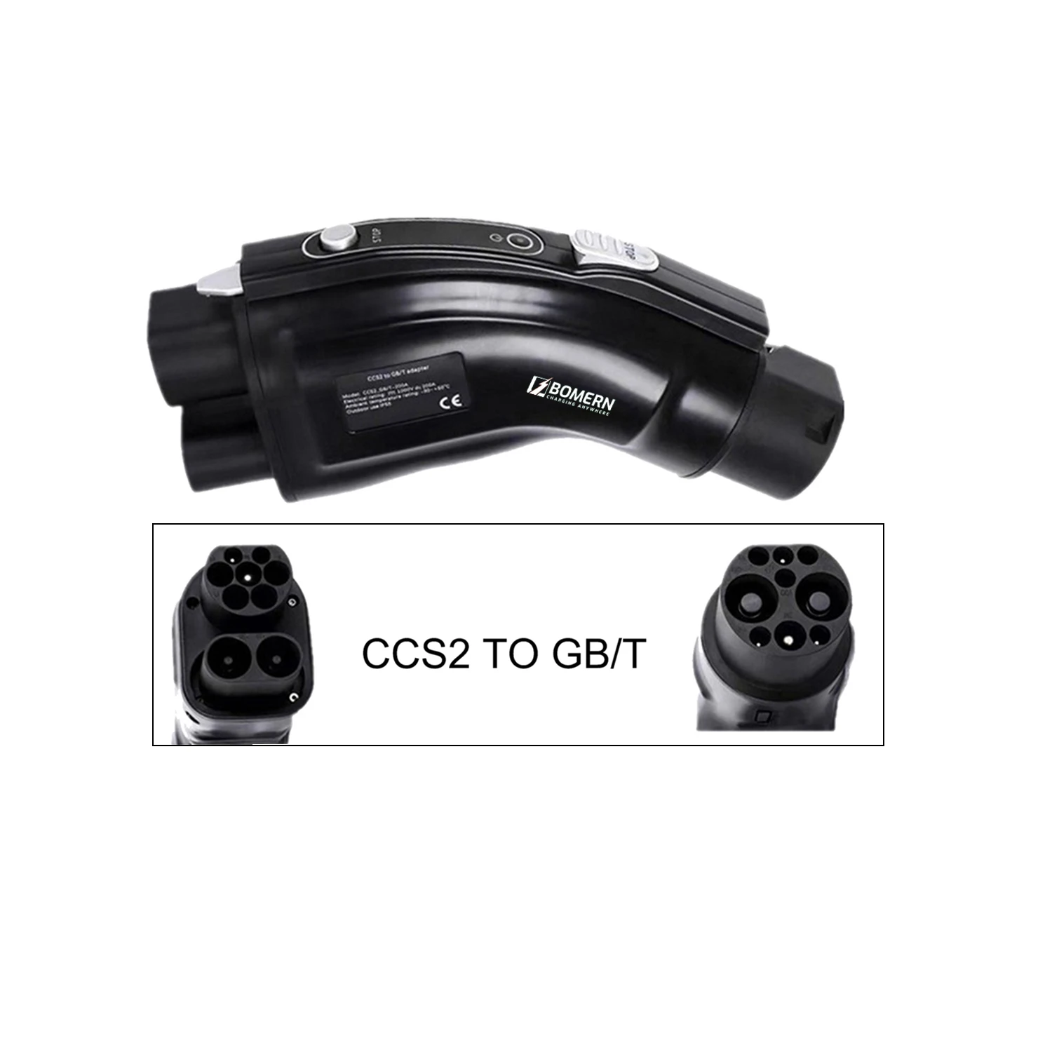 New 200A Electric Vehicle CCS2 - Gb/T To Ccs2 200A Fast Charging Adapter ulasan dan harga