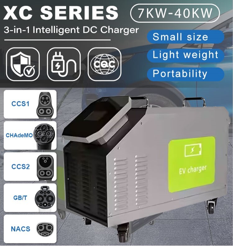 Home Use Mobile DC EV Charger  - Portable Dc Fast Charger 20Kw Ccs2 ulasan dan harga