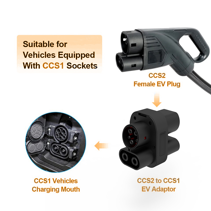 WUFEN 250KW CCS2 to CCS1 Adapt - Ccs2 To Ccs1 Fast Charge Adapter 250Kw ulasan dan harga
