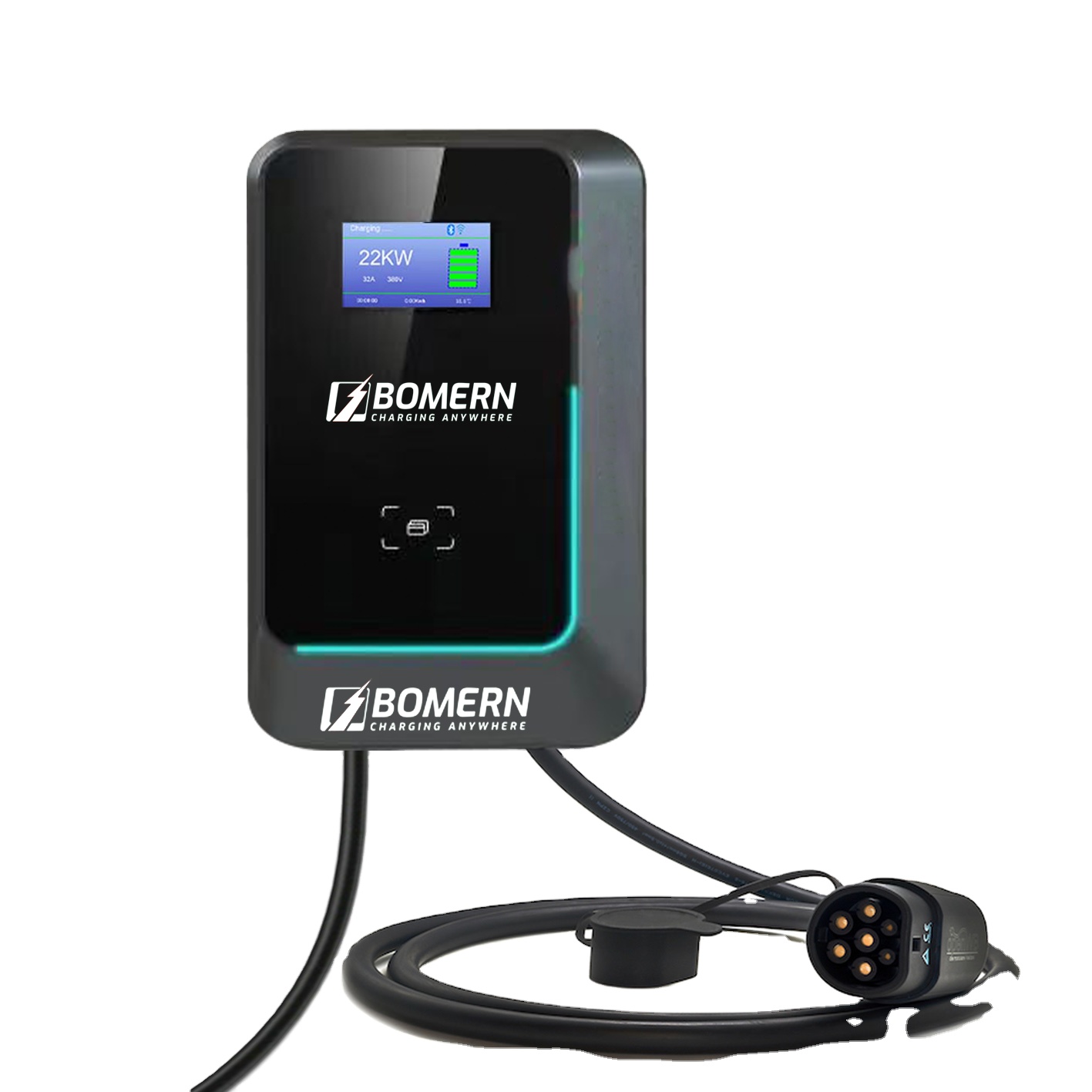 2025 Hot Sale 7kw/11kw/22kw AC - 22Kw Wallbox Type 2 Ocpp Rfid ulasan dan harga