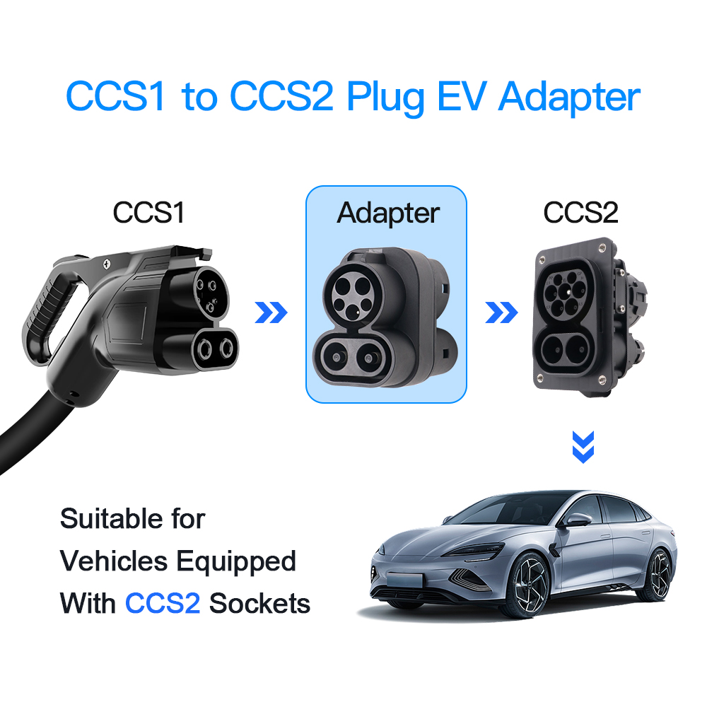 CCS1 to CCS2 EV Charger Adapte - Ccs2 To Ccs1 Fast Charge Adapter 250Kw ulasan dan harga